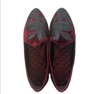 Birdies Shoe in Heron, Chianti Sequin, Sz 11!